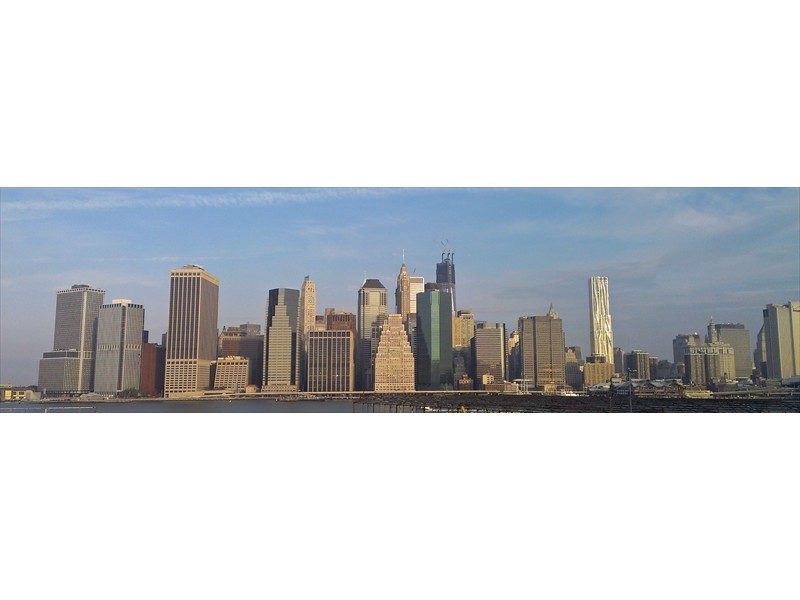 Manahattan skyline as seen from Brooklyn